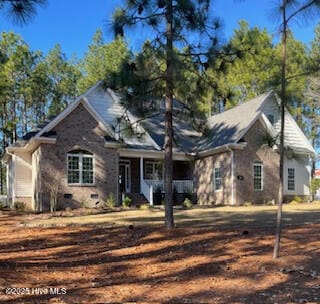 view of front of home featuring a porch