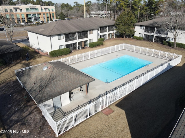 view of pool with a patio area