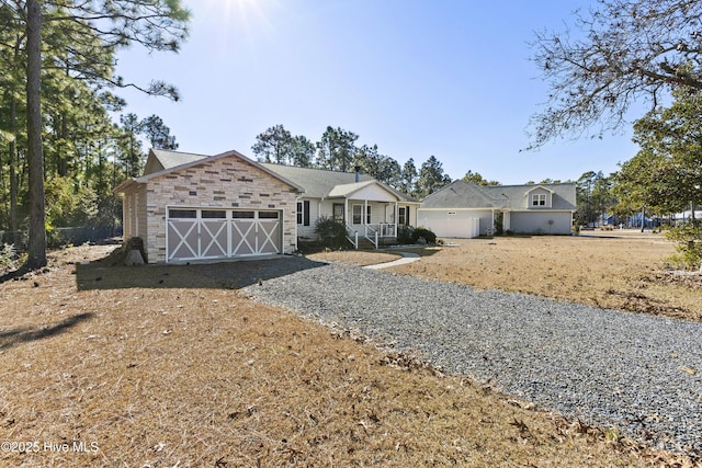 ranch-style house with a garage