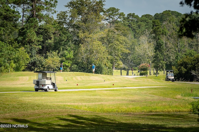 view of home's community featuring a lawn