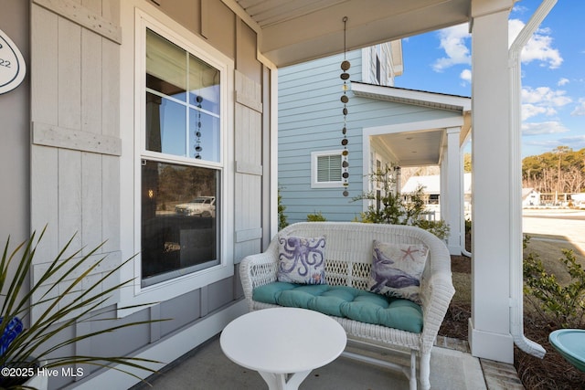 view of patio with covered porch