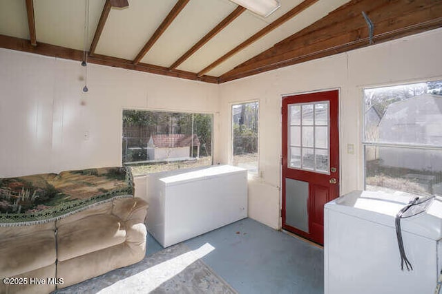 laundry area featuring washing machine and dryer