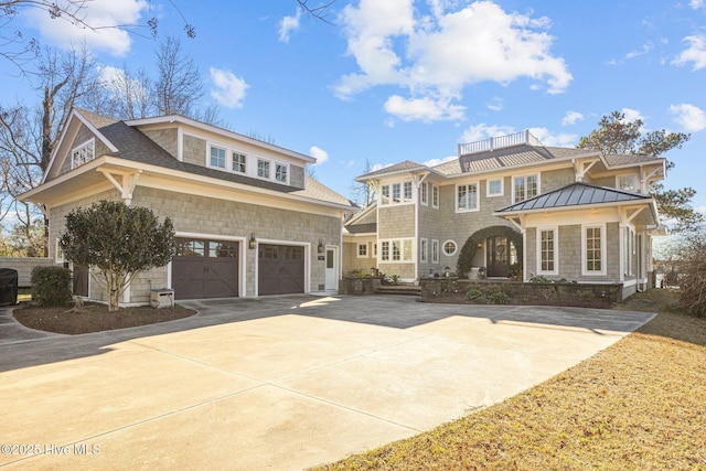 view of front of home featuring a garage