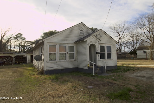 bungalow with a yard