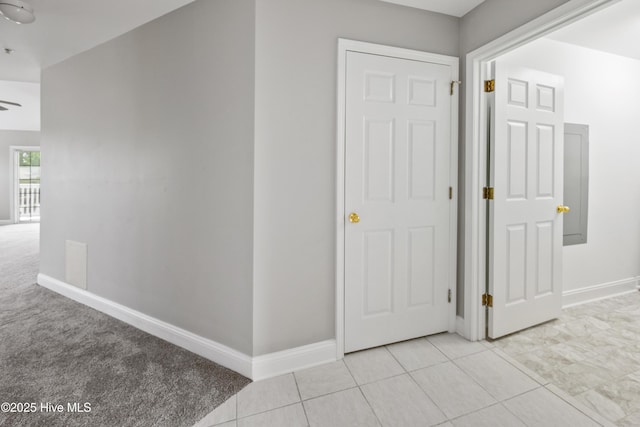 1422 Willoughby Park Ct Unit 5, Wilmington, NC 28412 - hall with baseboards and light tile patterned floors