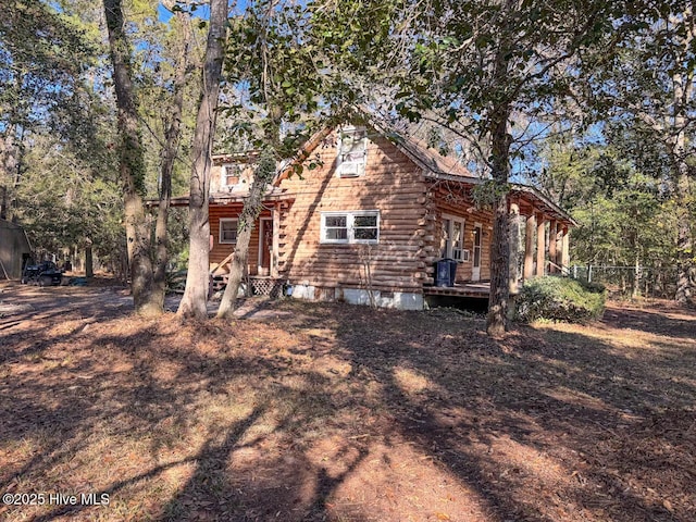 view of rear view of property