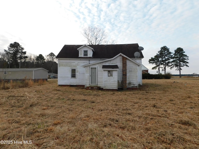 view of back of property