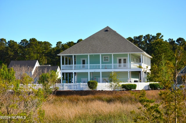 view of rear view of property