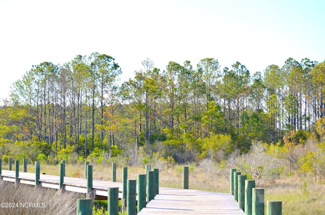 exterior space with a boat dock