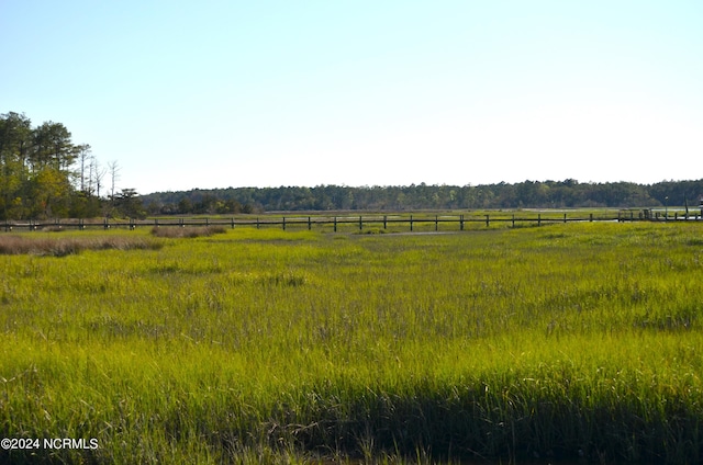 view of yard featuring a rural view