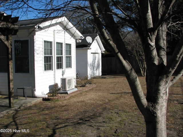 view of property exterior with ac unit