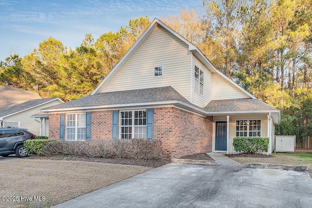 view of front of property