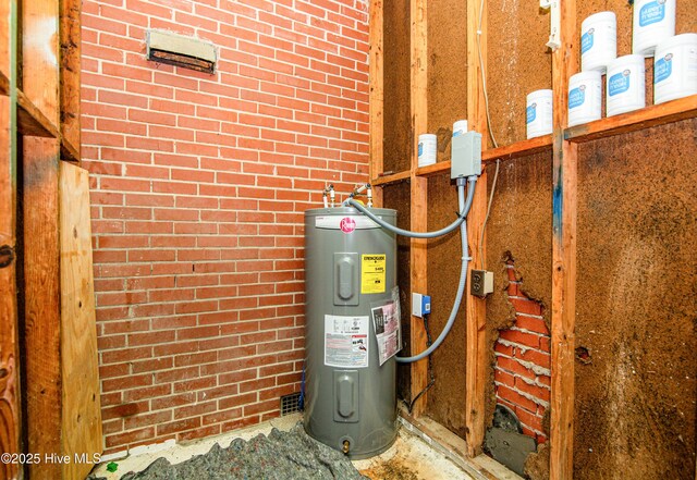 utilities featuring electric water heater