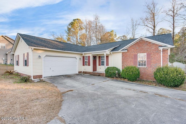 ranch-style house with a garage