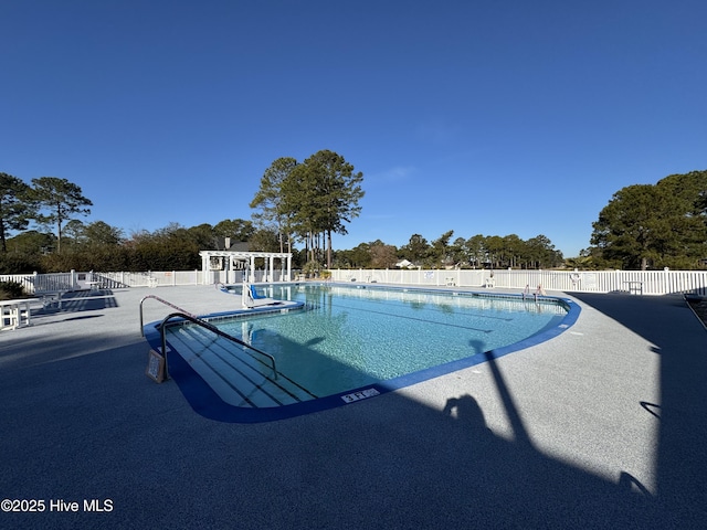 view of pool with a patio