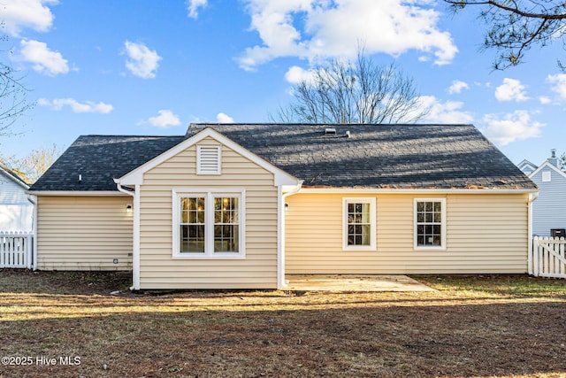 view of rear view of property