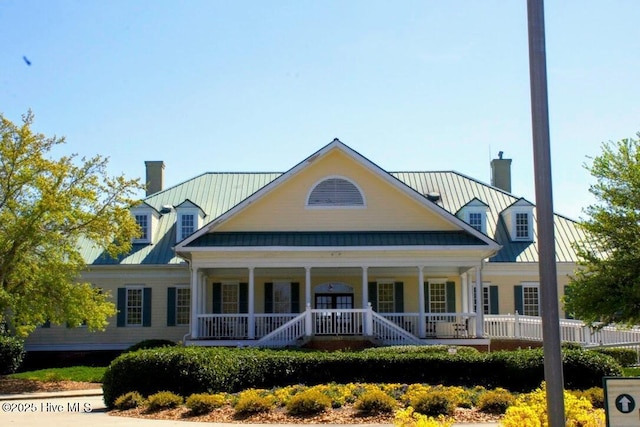 exterior space featuring a porch