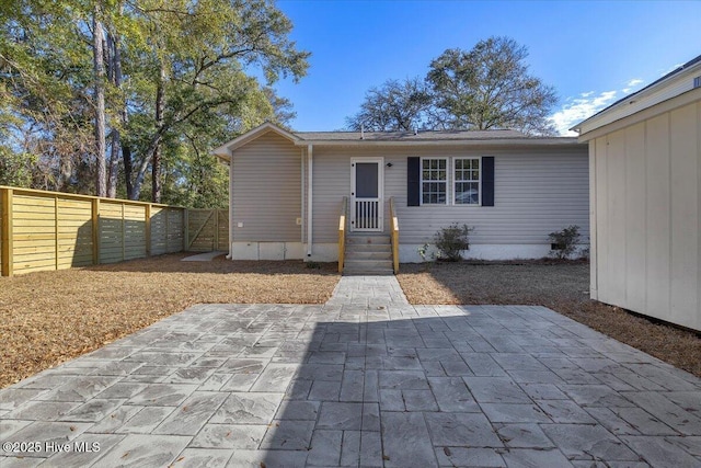 exterior space with a patio area