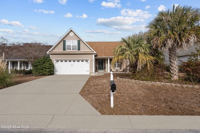 view of front of house featuring a garage