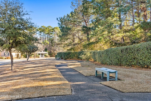 view of community featuring a gazebo