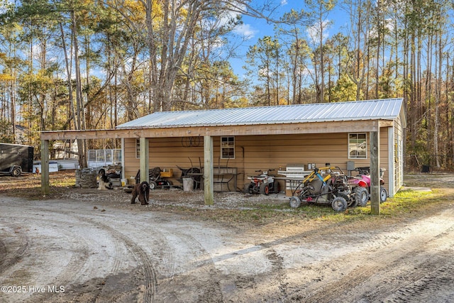 view of outdoor structure