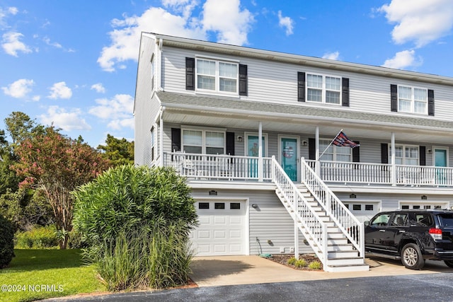 view of front of property with a porch