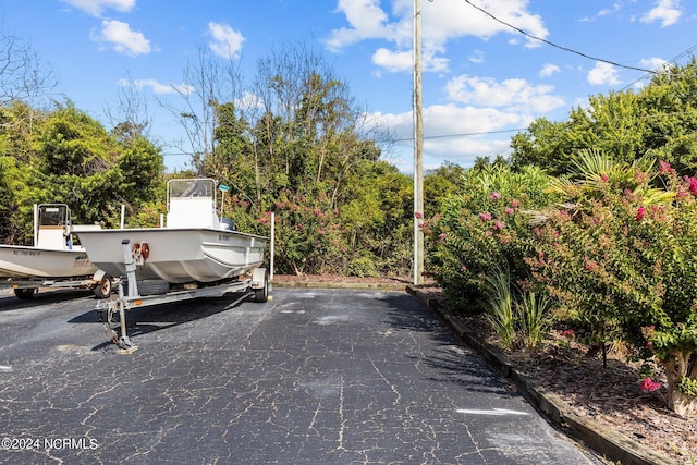 view of parking / parking lot