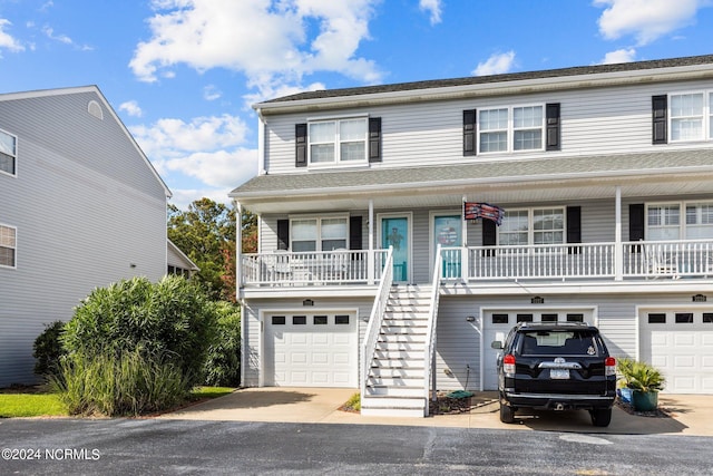 view of front of home featuring covered porch