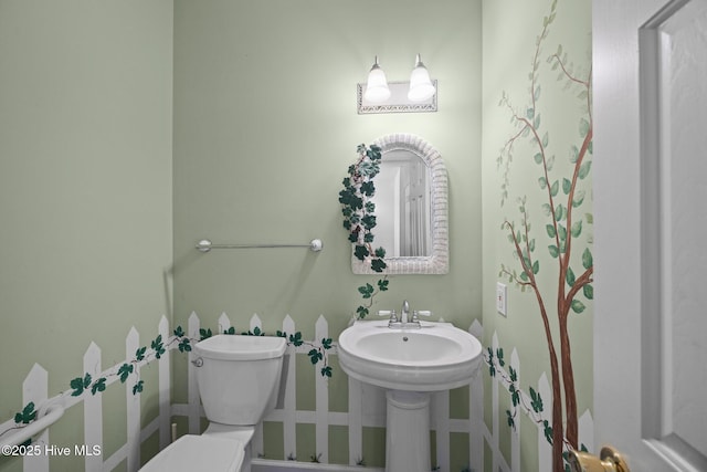 half bath with toilet