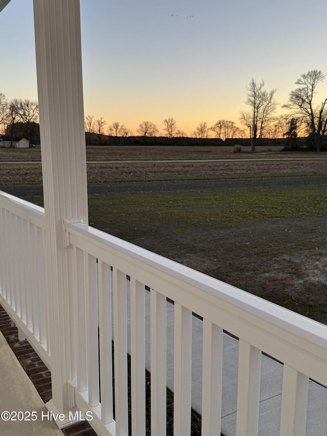 property view of water featuring a rural view