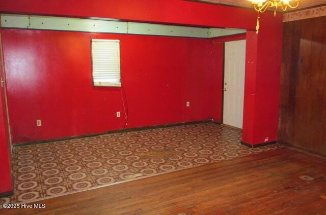 53 Bowmanville Dr, Fairmont, NC 28340 - unfurnished room with dark hardwood / wood-style floors