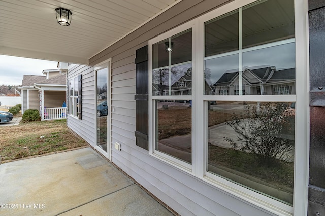 view of patio with covered porch