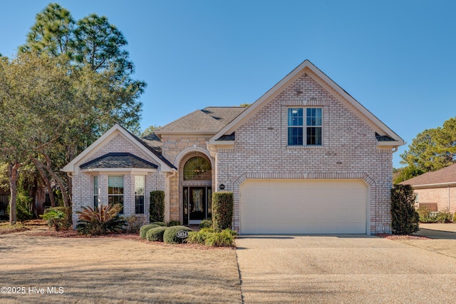 view of property featuring a garage