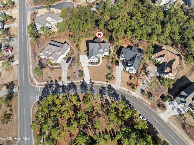 birds eye view of property featuring a residential view