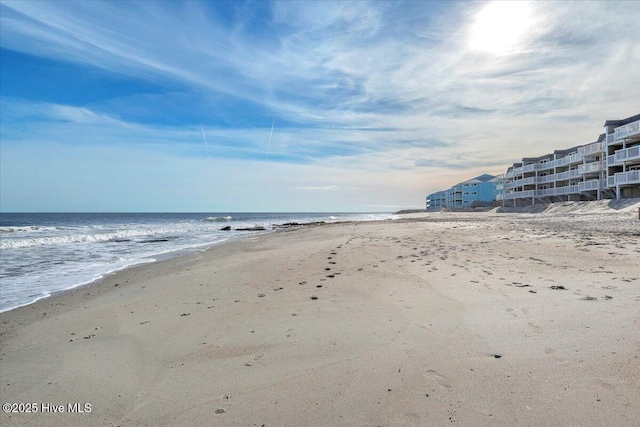 water view with a beach view