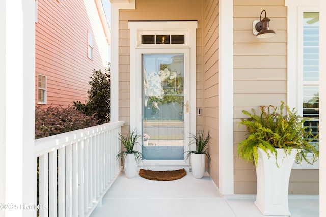 view of entrance to property