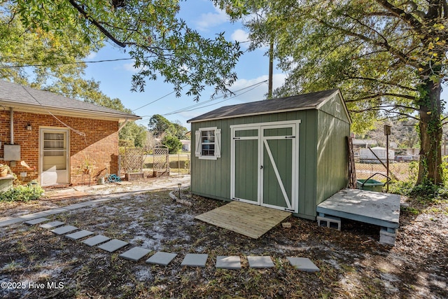 view of outbuilding