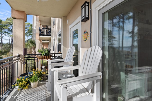 view of balcony