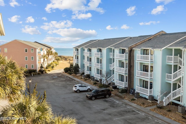 view of street featuring a water view