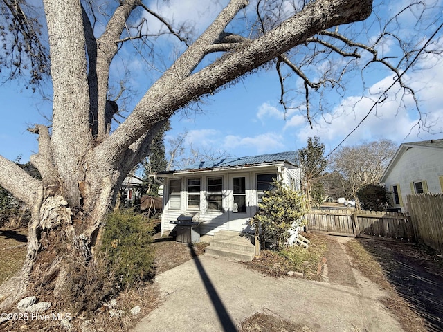 view of front of home