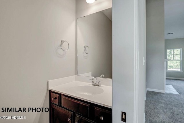 bathroom featuring vanity