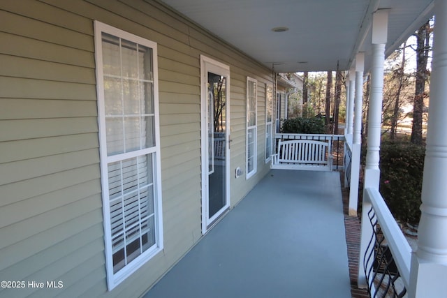 view of balcony