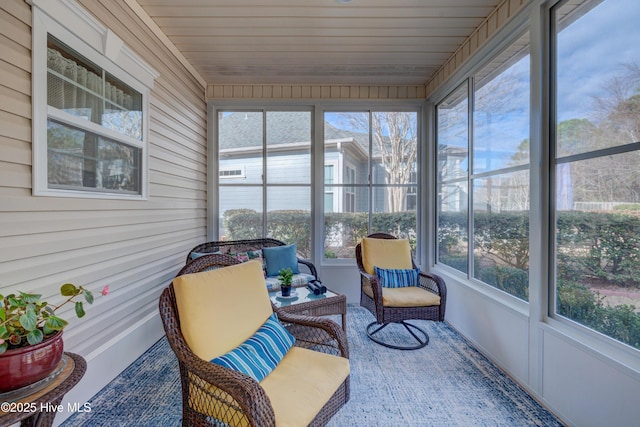 view of sunroom / solarium