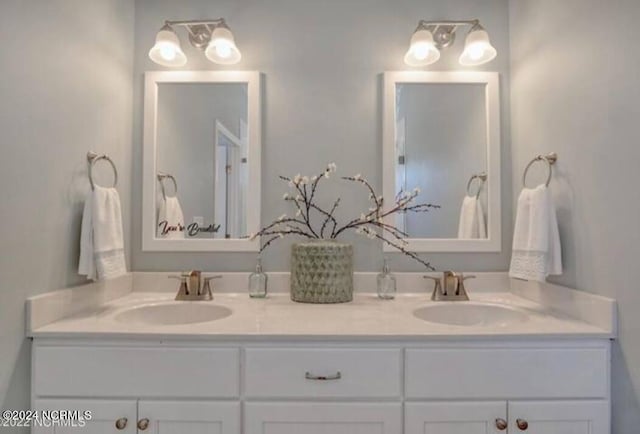 bathroom featuring vanity