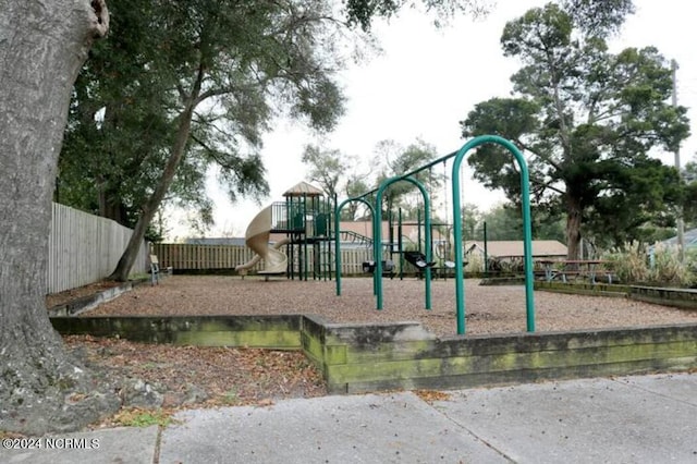 view of jungle gym