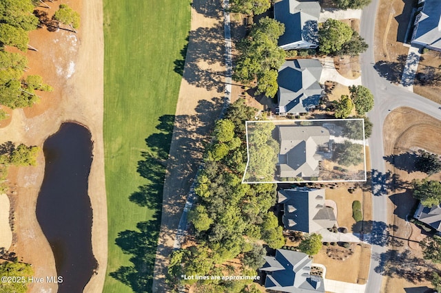 4379 Gauntlet Dr, Southport, NC 28461 - aerial perspective of suburban area featuring property parcel outlined