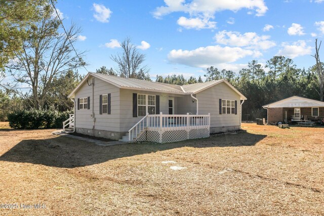 exterior space featuring a deck