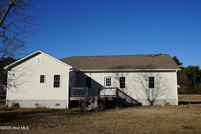 view of rear view of property