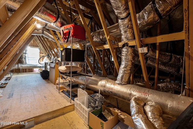 view of attic