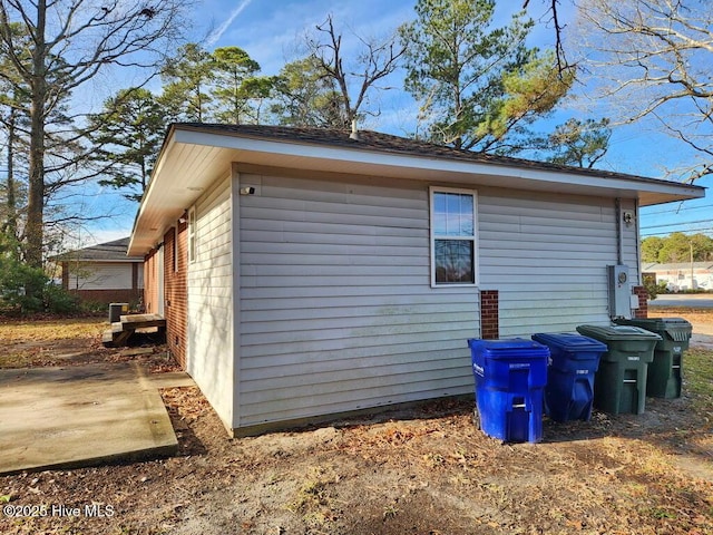 view of side of home